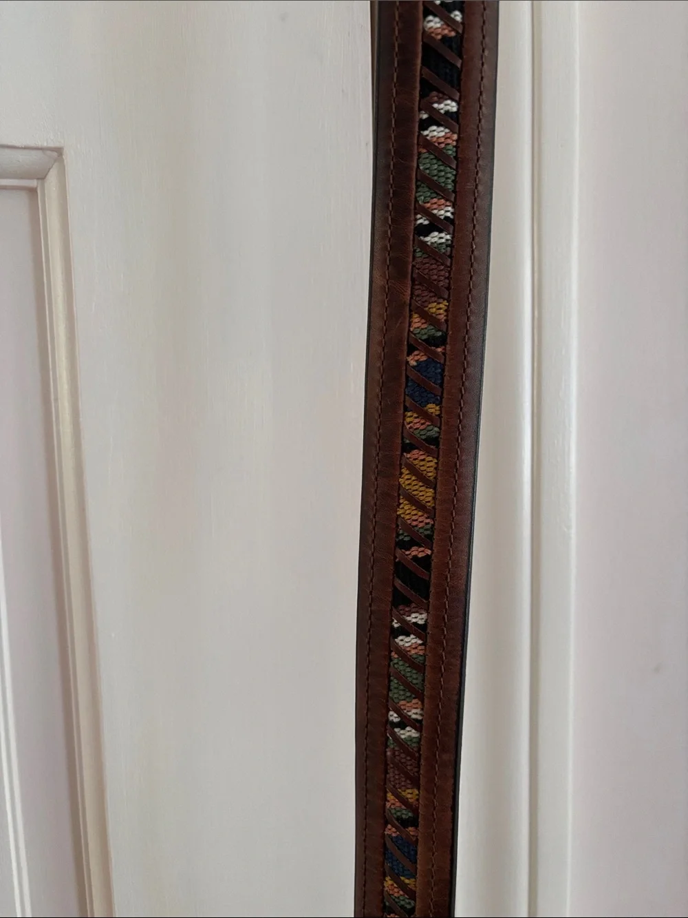Columbia Sportswear Company Brown Decorative Leather Belt Sz 38/95